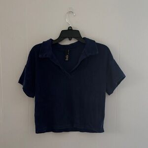 Bobi Deep Blue Crop Top